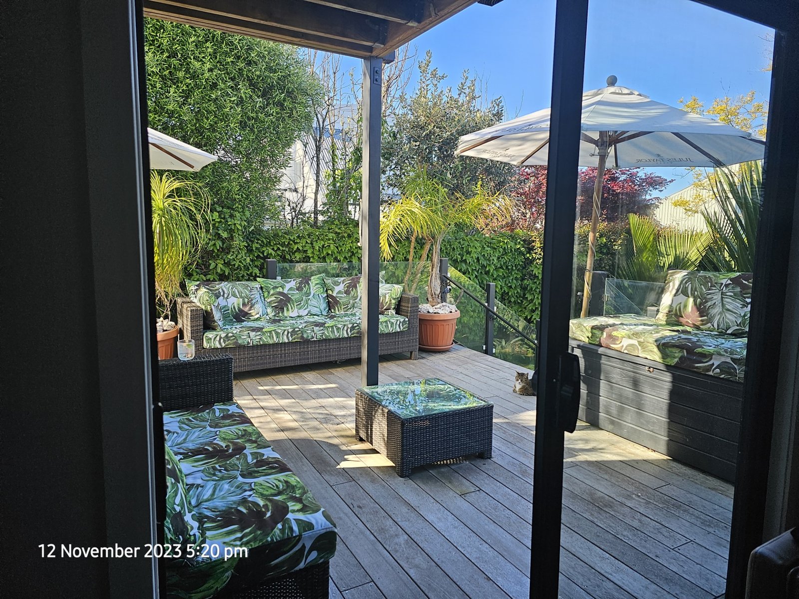 Monstera fabric used on customer outdoor cushions